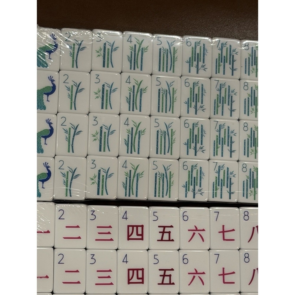 NEW! Beautiful Layered Mahjong Tiles – American Set 160 Tiles - Dark Purple - Picture 13 of 14